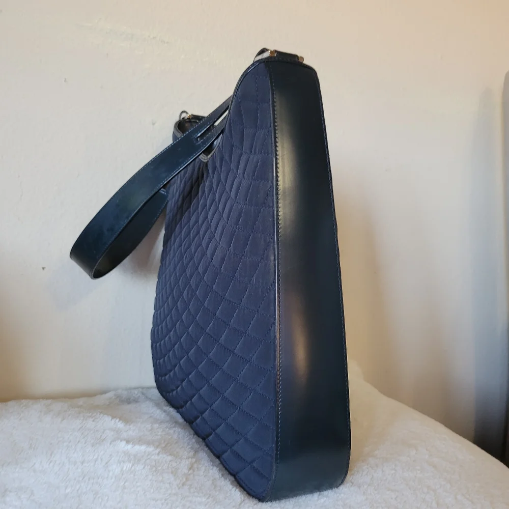 Bally Quilted Fabric Shoulder Bag - Picture 4 of 11